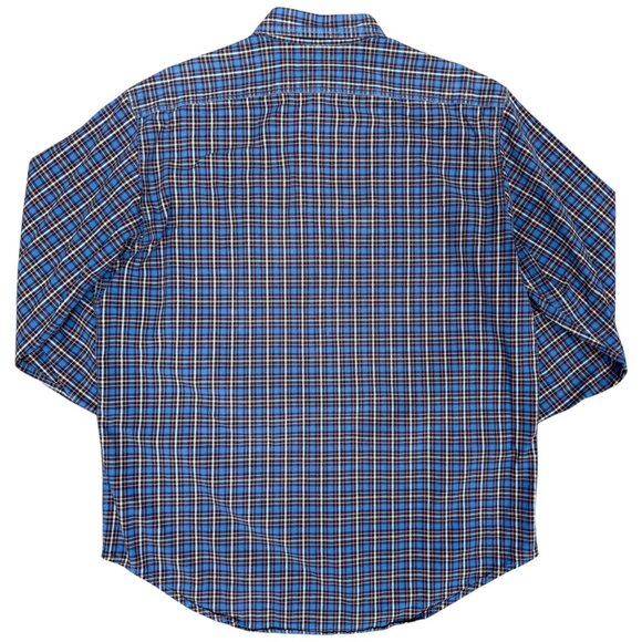 VINTAGE 90's Men's RALPH LAUREN Plaid Button Down Oxford Shirt | Size M - Picture 2 of 6